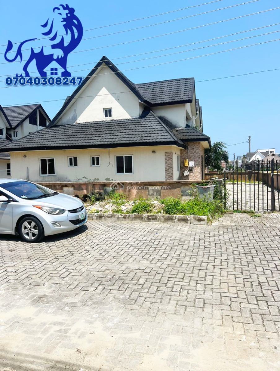 Great Value!! 4 Bedroom House with a Large Bq in a Prestigious Estate, Sangotedo, Ajah, Lagos, Semi-detached Bungalow for Sale