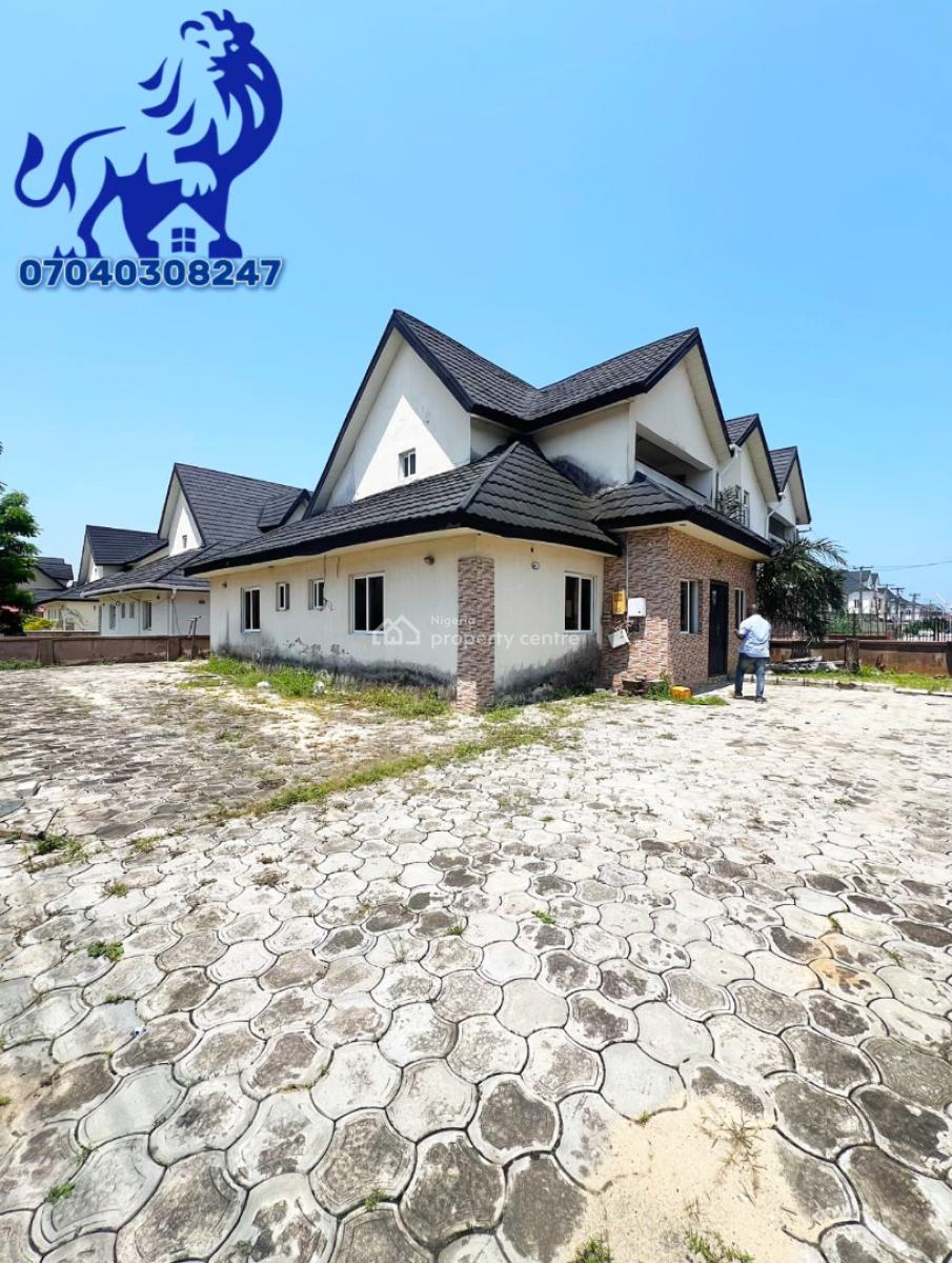 Great Value!! 4 Bedroom House with a Large Bq in a Prestigious Estate, Sangotedo, Ajah, Lagos, Semi-detached Bungalow for Sale