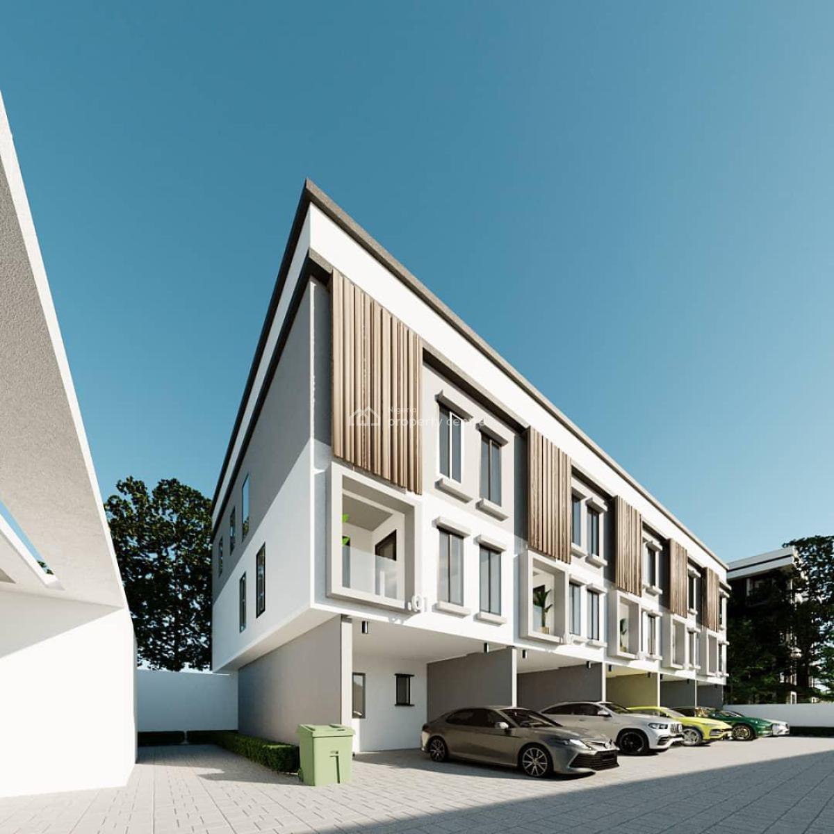 3-bedroom Terrace Duplexes with Private Carports Offplan, Ogba, Ikeja, Lagos, Terraced Duplex for Sale