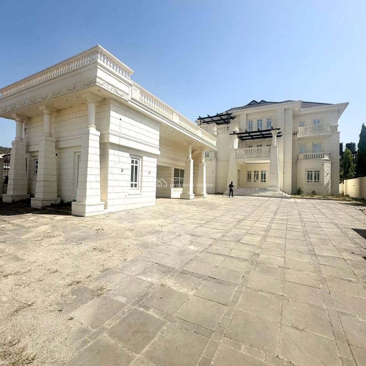 Solidly Built 8 Bedroom Fully Detached Duplex with 2 Rooms Guest Chale, Katampe Extension, Katampe, Abuja, Detached Duplex for Sale