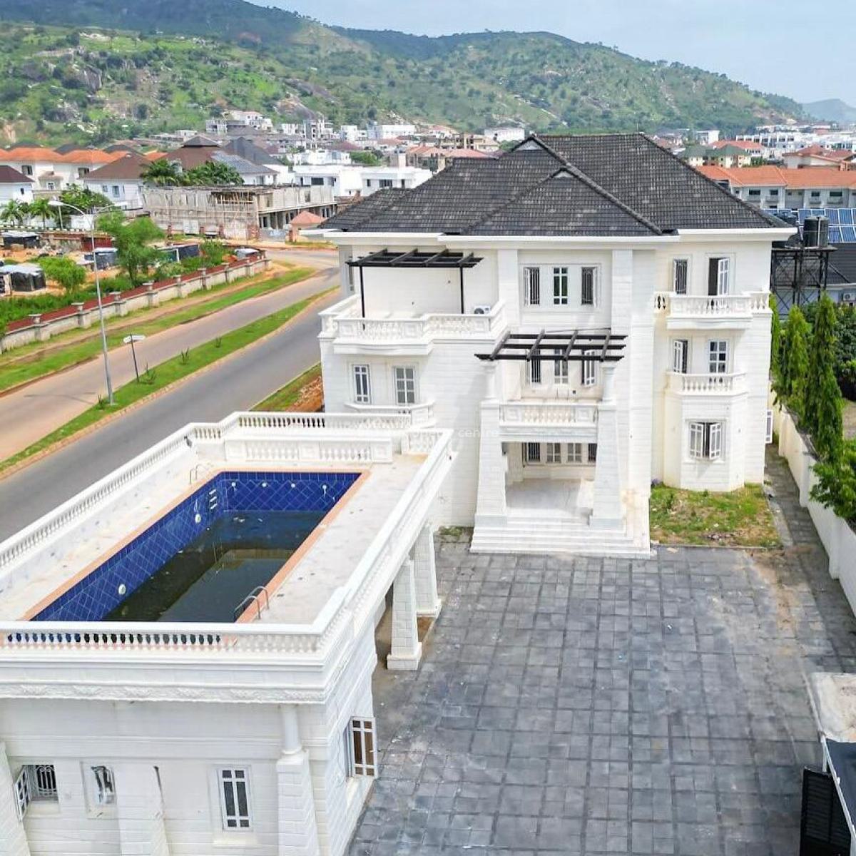 Solidly Built 8 Bedroom Fully Detached Duplex with 2 Rooms Guest Chale, Katampe Extension, Katampe, Abuja, Detached Duplex for Sale