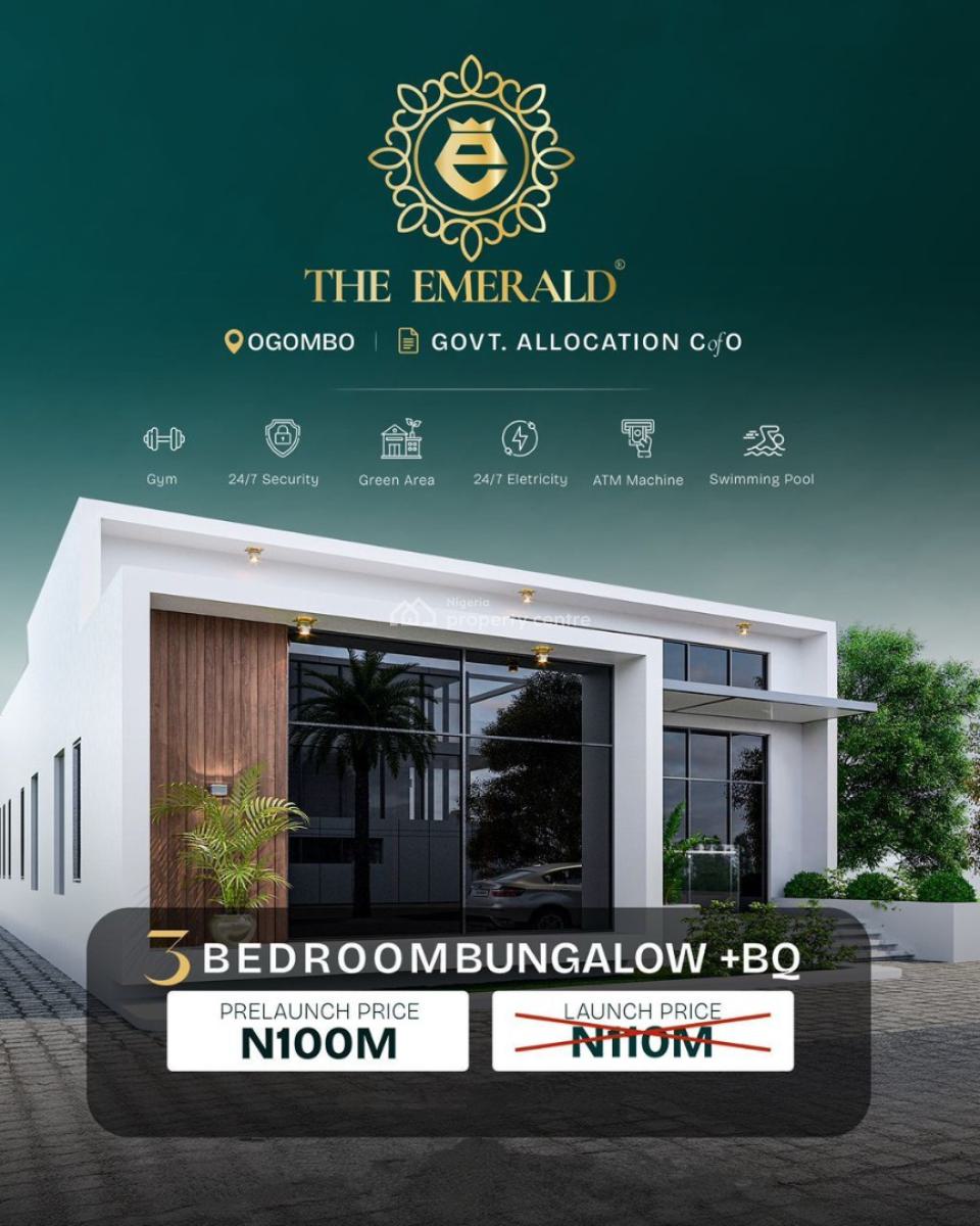 Newly Built 3 Bedroom Detached Bungalow with Bq on a Payment Plan, Off Abraham Adesanya, Ogombo, Ajah, Lagos, Detached Bungalow for Sale