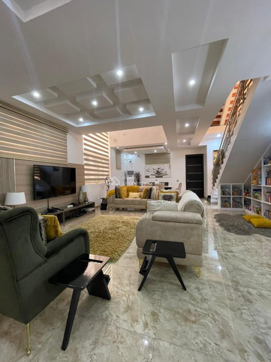Luxurious 5 Bedroom Semi Detached Duplex, Located in a Serene Environment with a Bq, Pool and Gym Fully Serviced, Ikate, Lekki, Lagos, House for Sale