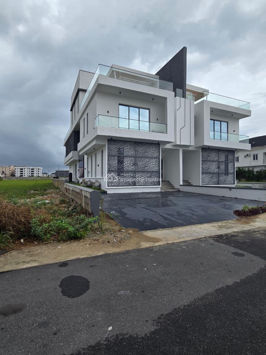 Exquisite 5 Bedroom Semi Detached Duplex with a Rooftop Terrace, Located Within a Secured Estate Has a Pool, Bq,cinema, Ikate, Lekki, Lagos, House for Sale