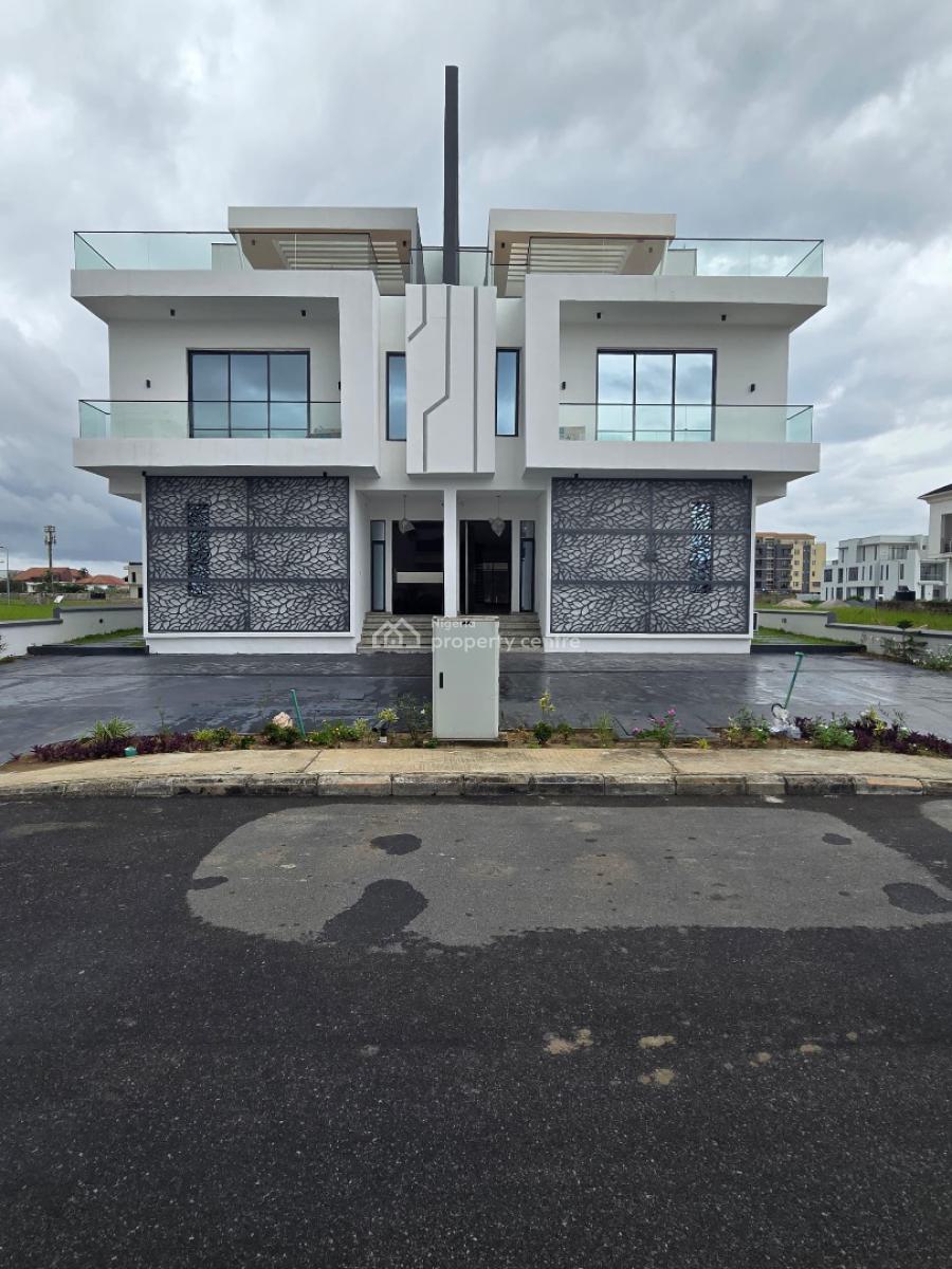 Exquisite 5 Bedroom Semi Detached Duplex with a Rooftop Terrace, Located Within a Secured Estate Has a Pool, Bq,cinema, Ikate, Lekki, Lagos, House for Sale