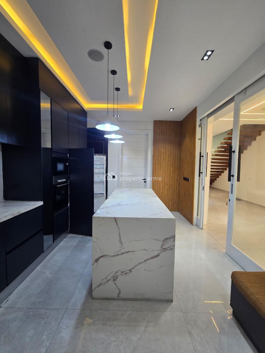 Exquisite 5 Bedroom Semi Detached Duplex with a Rooftop Terrace, Located Within a Secured Estate Has a Pool, Bq,cinema, Ikate, Lekki, Lagos, House for Sale