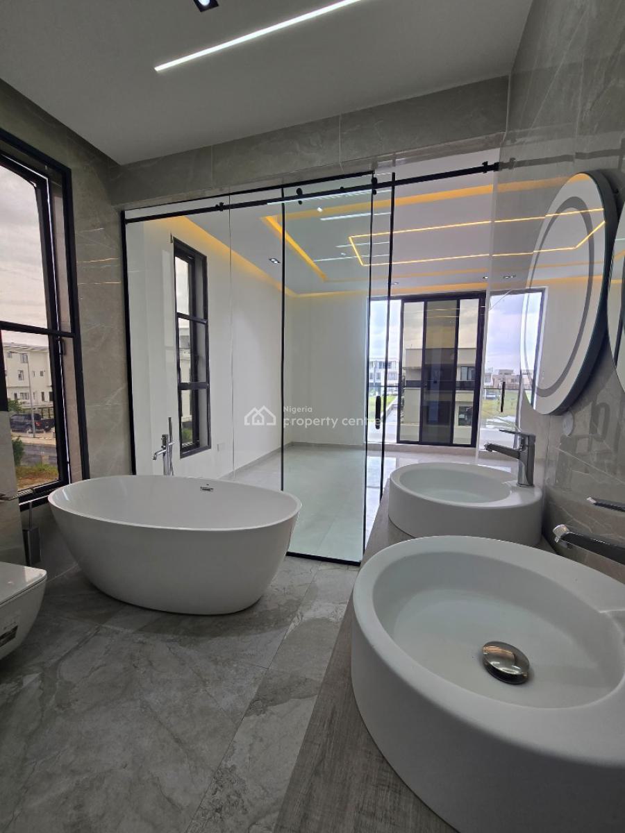 Exquisite 5 Bedroom Semi Detached Duplex with a Rooftop Terrace, Located Within a Secured Estate Has a Pool, Bq,cinema, Ikate, Lekki, Lagos, House for Sale