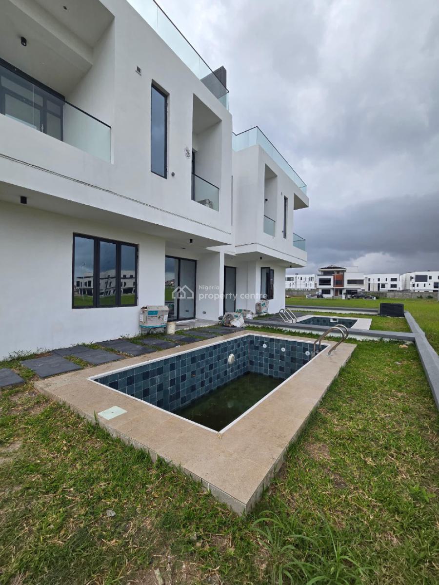 Exquisite 5 Bedroom Semi Detached Duplex with a Rooftop Terrace, Located Within a Secured Estate Has a Pool, Bq,cinema, Ikate, Lekki, Lagos, House for Sale