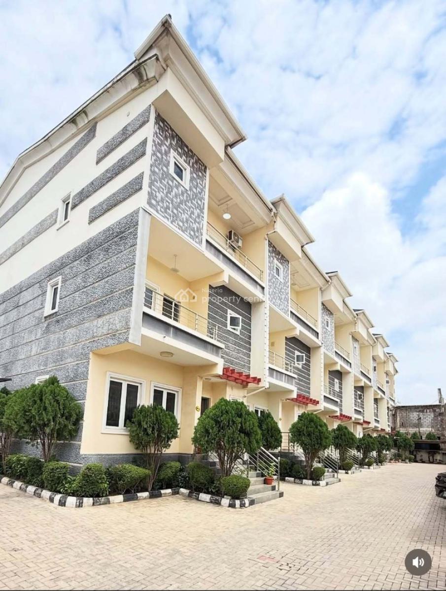 Newly Built 4 Bedrooms Terrace Duplex with a Bq, Guzape District, Abuja, Terraced Duplex for Rent