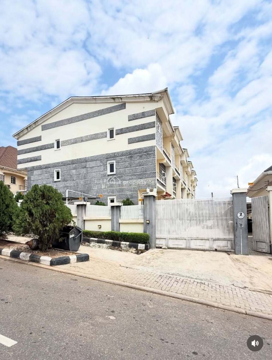 Newly Built 4 Bedrooms Terrace Duplex with a Bq, Guzape District, Abuja, Terraced Duplex for Rent