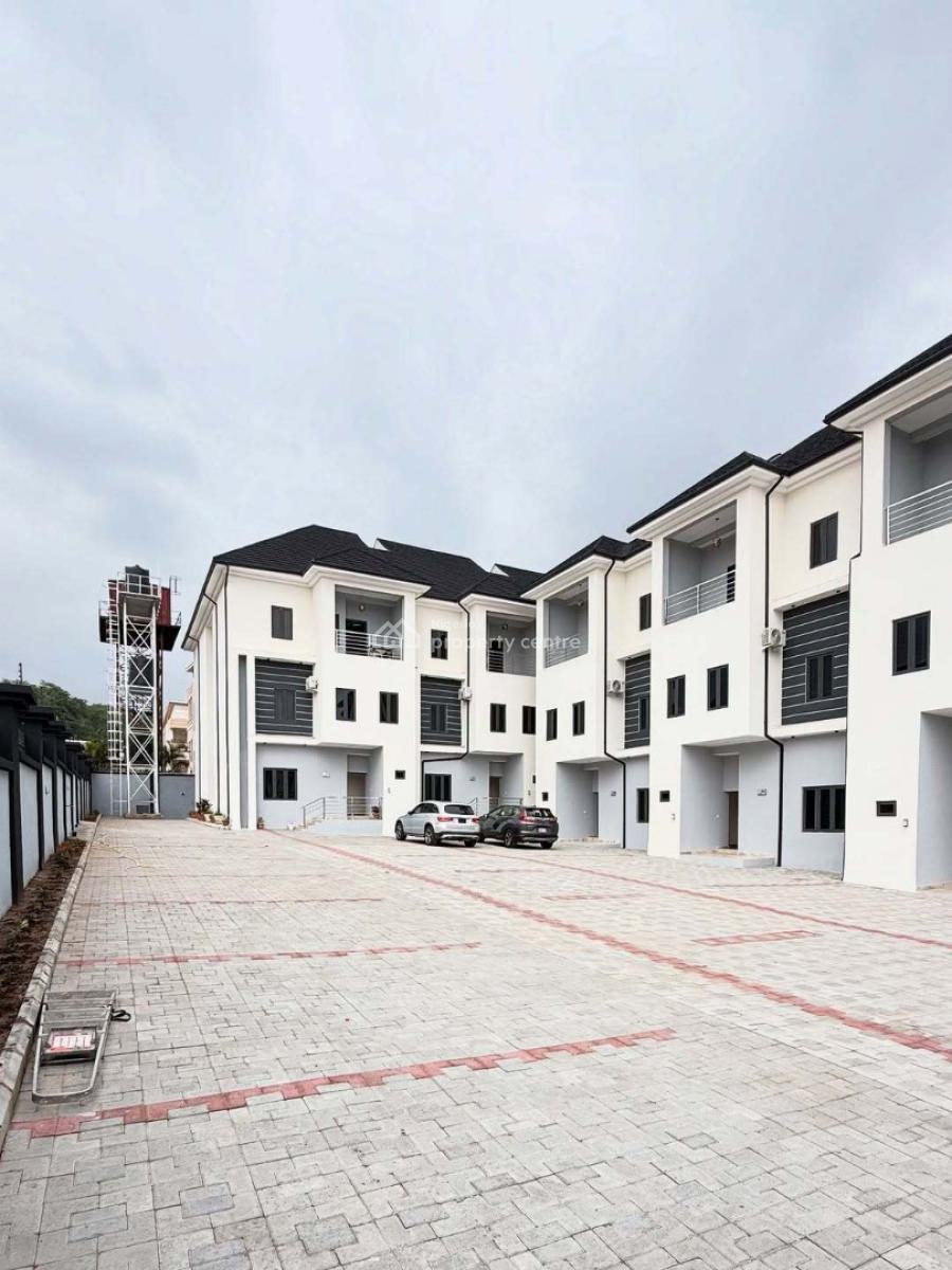 Newly Built 4 Bedrooms Terrace Duplex with a Bq, Guzape District, Abuja, Terraced Duplex for Rent