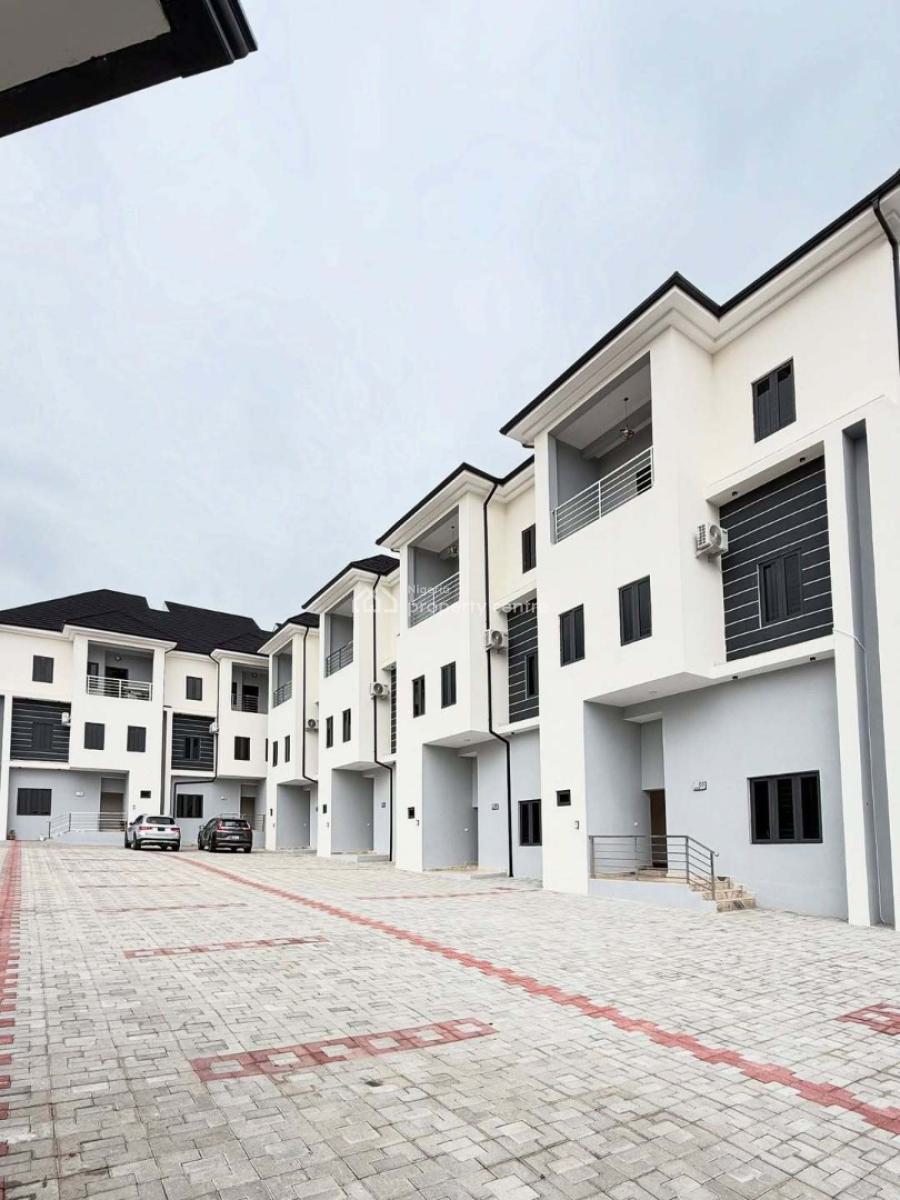 Newly Built 4 Bedrooms Terrace Duplex with a Bq, Guzape District, Abuja, Terraced Duplex for Rent