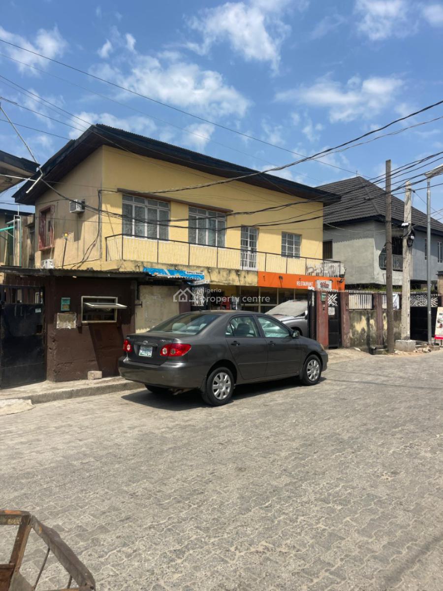 Buy and Renovate 6 Bed with 2 Bq and 2 Shops Suitable for Commercial, Adelabu, Surulere, Lagos, Detached Bungalow for Sale