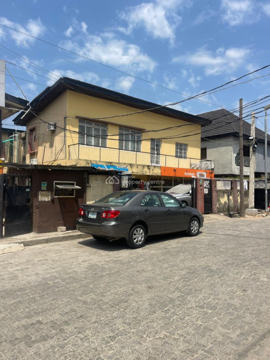 Buy and Renovate 6 Bed with 2 Bq and 2 Shops Suitable for Commercial, Adelabu, Surulere, Lagos, Detached Bungalow for Sale