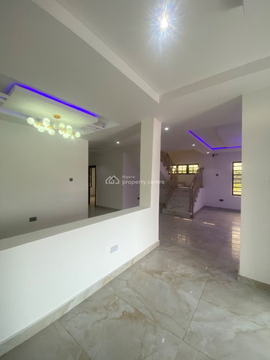 Spacious Newly Built 5bedroom with 2rooms Bq, Abraham Adesanya Area in a Gated Estate, Ajah, Lagos, Semi-detached Duplex for Sale