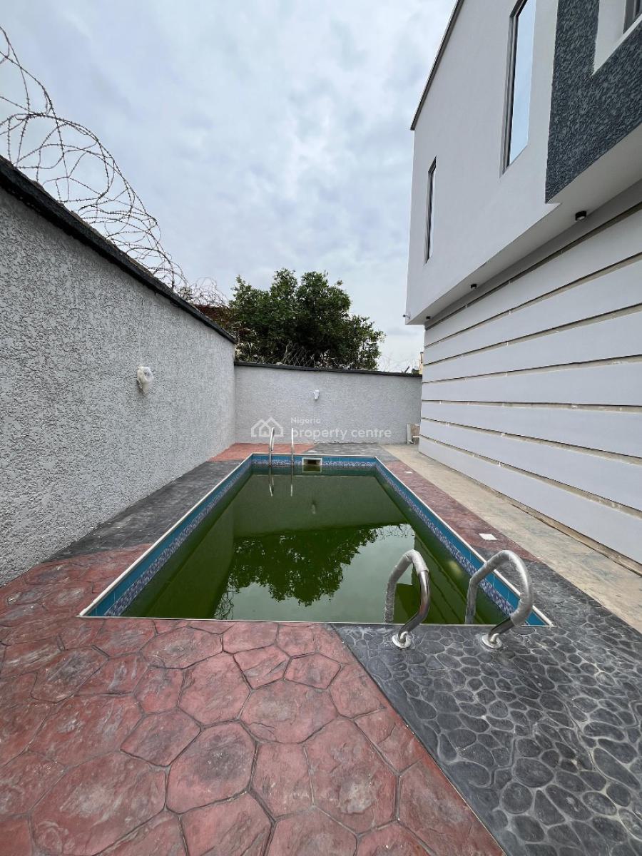 Luxury Newly Built 4 Bedroom Duplex Plus Pool and Bq, Luxuriously Built Home with Pool, Driveway in a Secured Estate, Omole Phase 1, Ikeja, Lagos, Detached Duplex for Sale