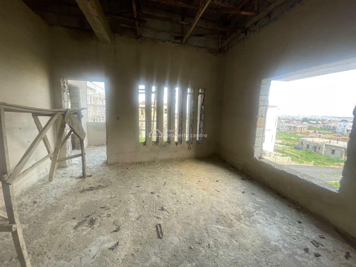 Carcass 5-bedrooms Detached Duplex, Behind Ochacho Estate (phase 1), Life Camp, Abuja, Detached Duplex for Sale