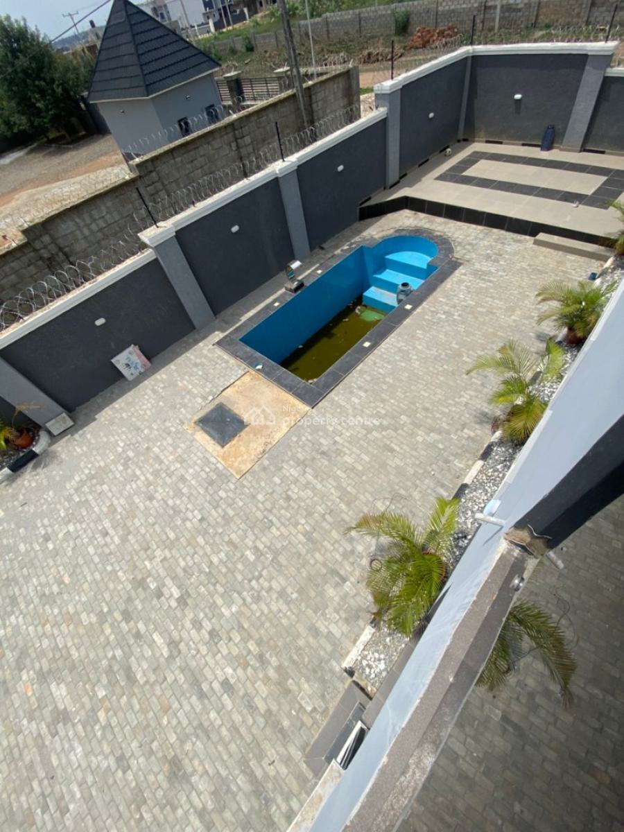 Spacious Four Bedroom Fully Detached Duplex with Bq and Swimming Pool, After The Conoil Filling Station By Dunamis Church, Lugbe District, Abuja, Detached Duplex for Sale