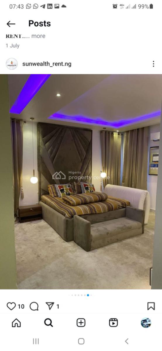 Furnished and Serviced 2 Bedroom En-suite Flat with Fully Fitted Kitch, Ikate Elegushi, Lekki, Lagos, Flat / Apartment for Rent
