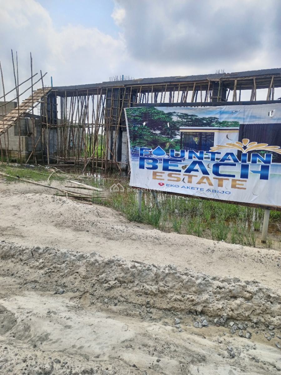 Residential Serviced Beach Front Land, Abijo, Lekki, Lagos, Residential Land for Sale