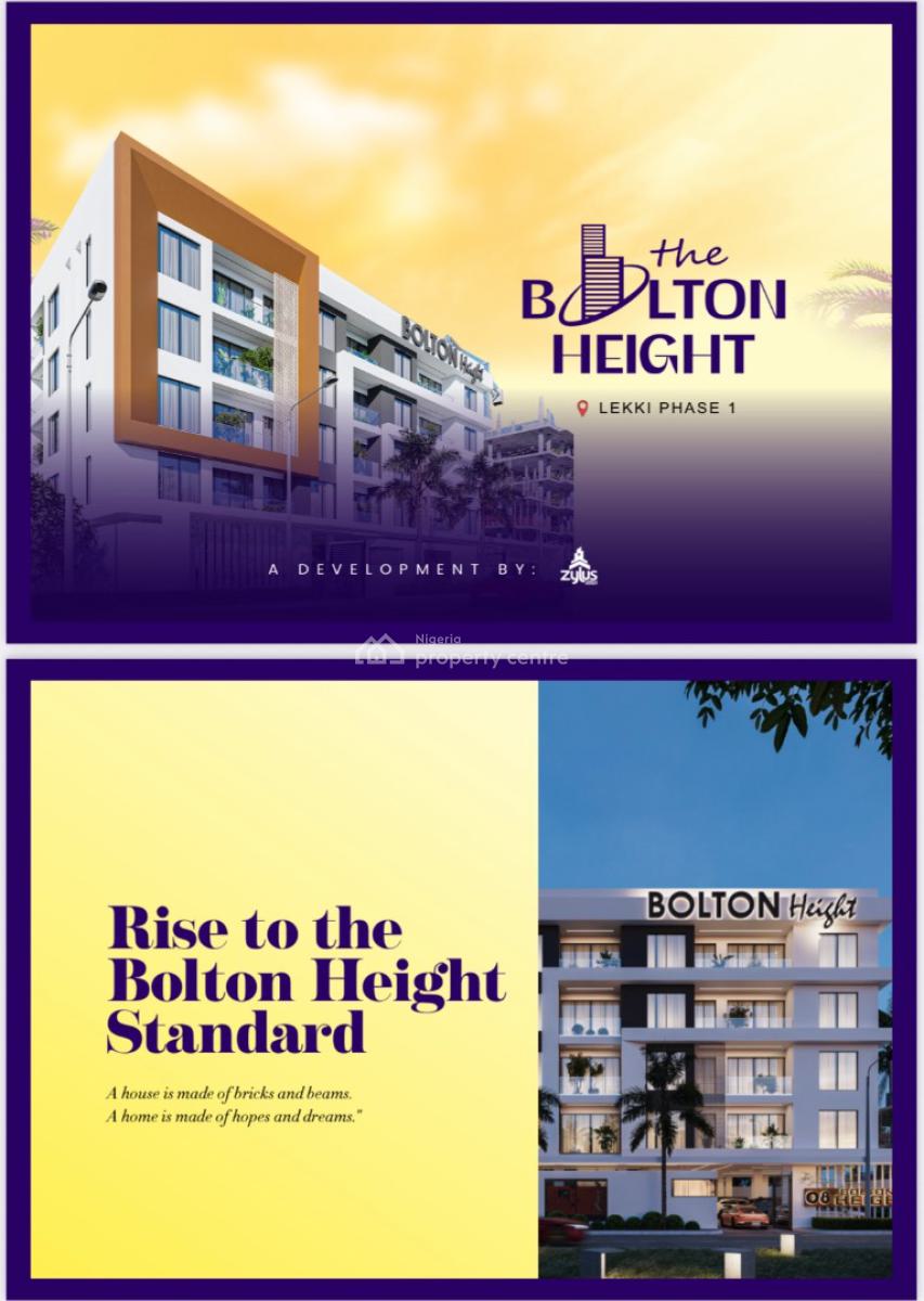 Luxury 2 Bedroom Smart Home with Swimming Pool, Gym and Elevator, Bolton Height, Lekki Phase 1, Lekki, Lagos, Block of Flats for Sale