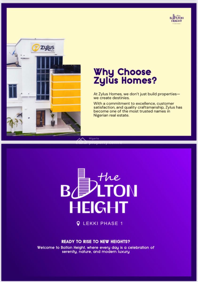 Luxury 2 Bedroom Smart Home with Swimming Pool, Gym and Elevator, Bolton Height, Lekki Phase 1, Lekki, Lagos, Block of Flats for Sale