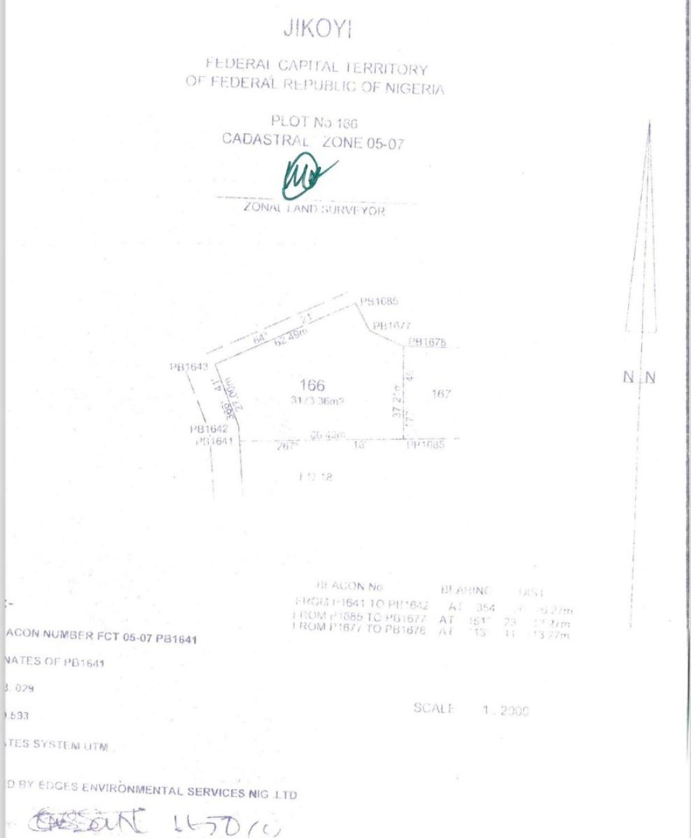 3173 Sqm Plot of Land, Phase 2, Jikwoyi, Abuja, Residential Land for Sale