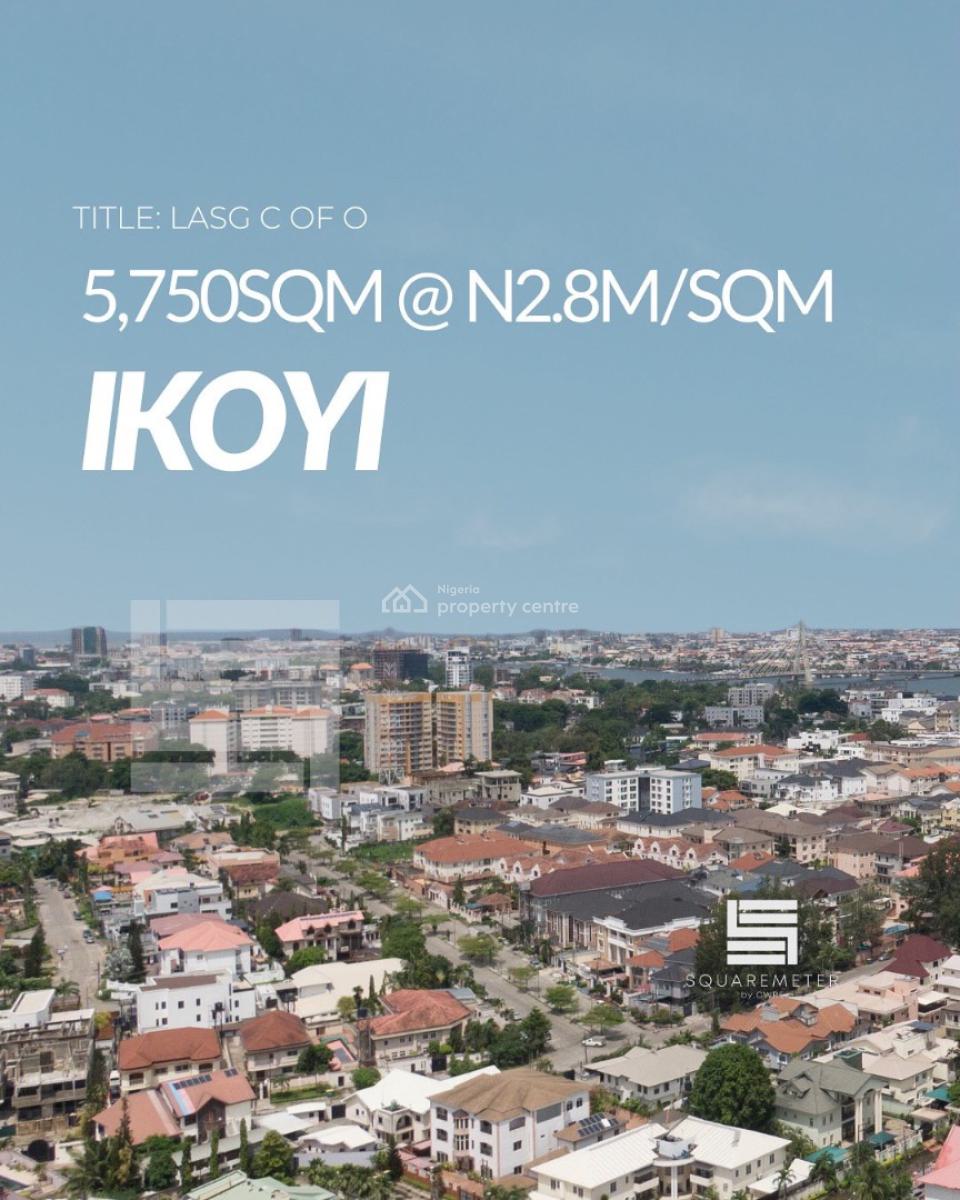 Lovely 5,750sqm Land Available, Alexander Road, Ikoyi, Lagos, Residential Land for Sale