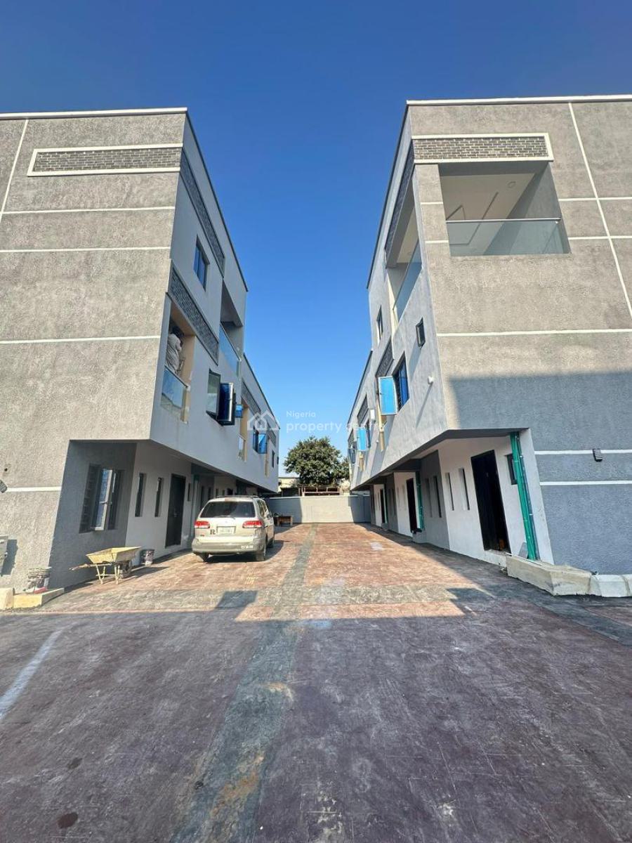 Newly Built 4 Bedroom Terraced Duplex Plus Bq in a Serene Estate., Few Minutes Drive to Third Mainland Bridge, Ilupeju, Lagos, Terraced Duplex for Sale