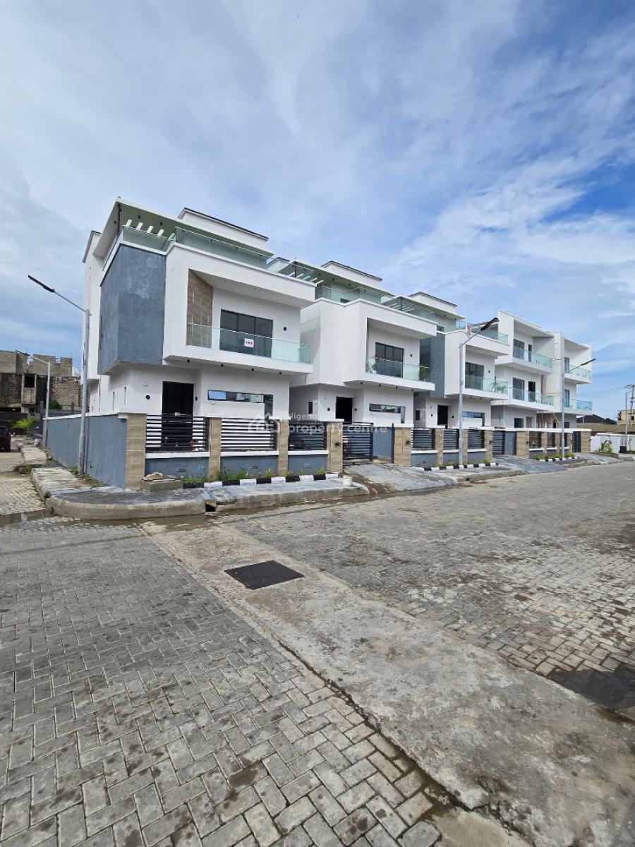 Elegant 5 Bedroom Fully Detached Duplex with Cinema & Rooftop Terrace, Osapa, Lekki, Lagos, Detached Duplex for Sale