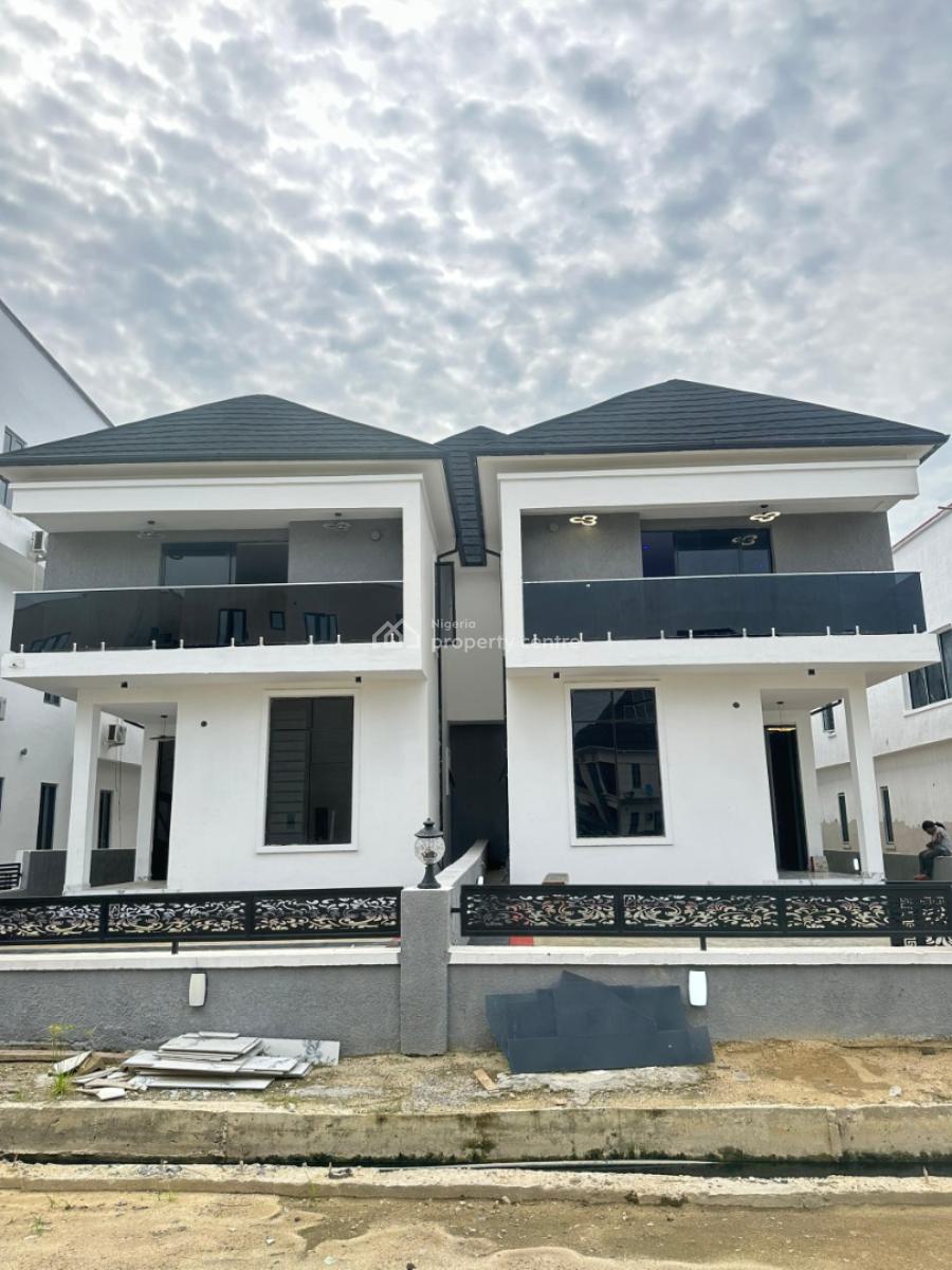 New 5 Bedroom Semi-detached Duplex with Bq & Swimming Pool, Lekki County, Lekki, Lagos, Semi-detached Duplex for Sale