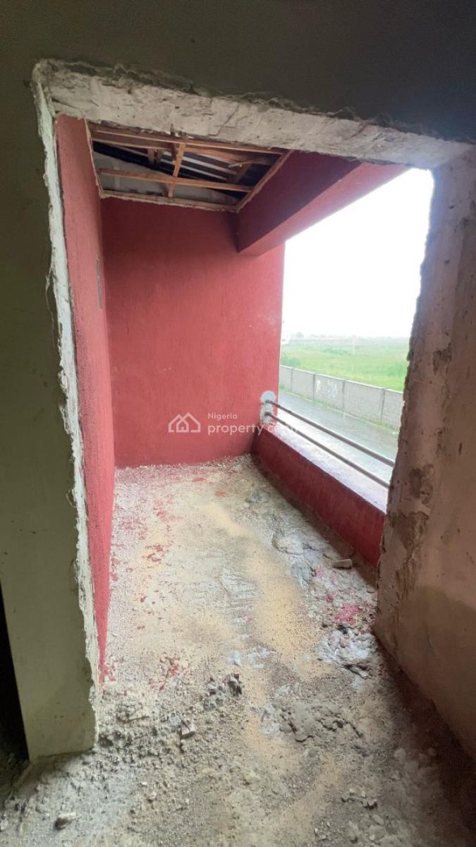 Carcass 4 Bedroom Terrace Duplex, Awoyaya, Ibeju Lekki, Lagos, Terraced Duplex for Sale