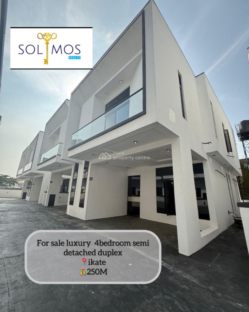Exquisite 4bedroom Semi Detached Duplex, Ikate, Ikate, Lekki, Lagos, Semi-detached Duplex for Sale