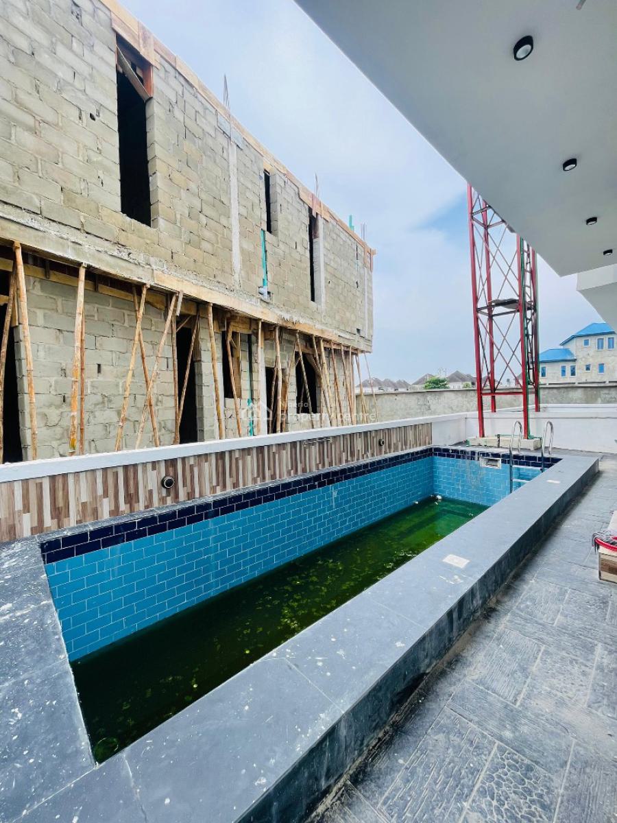 Gorgeously Perched Luxury 5 Bedroom Smart Duplex with Swimming Pool, Chevron, Lekki, Lagos, Detached Duplex for Sale