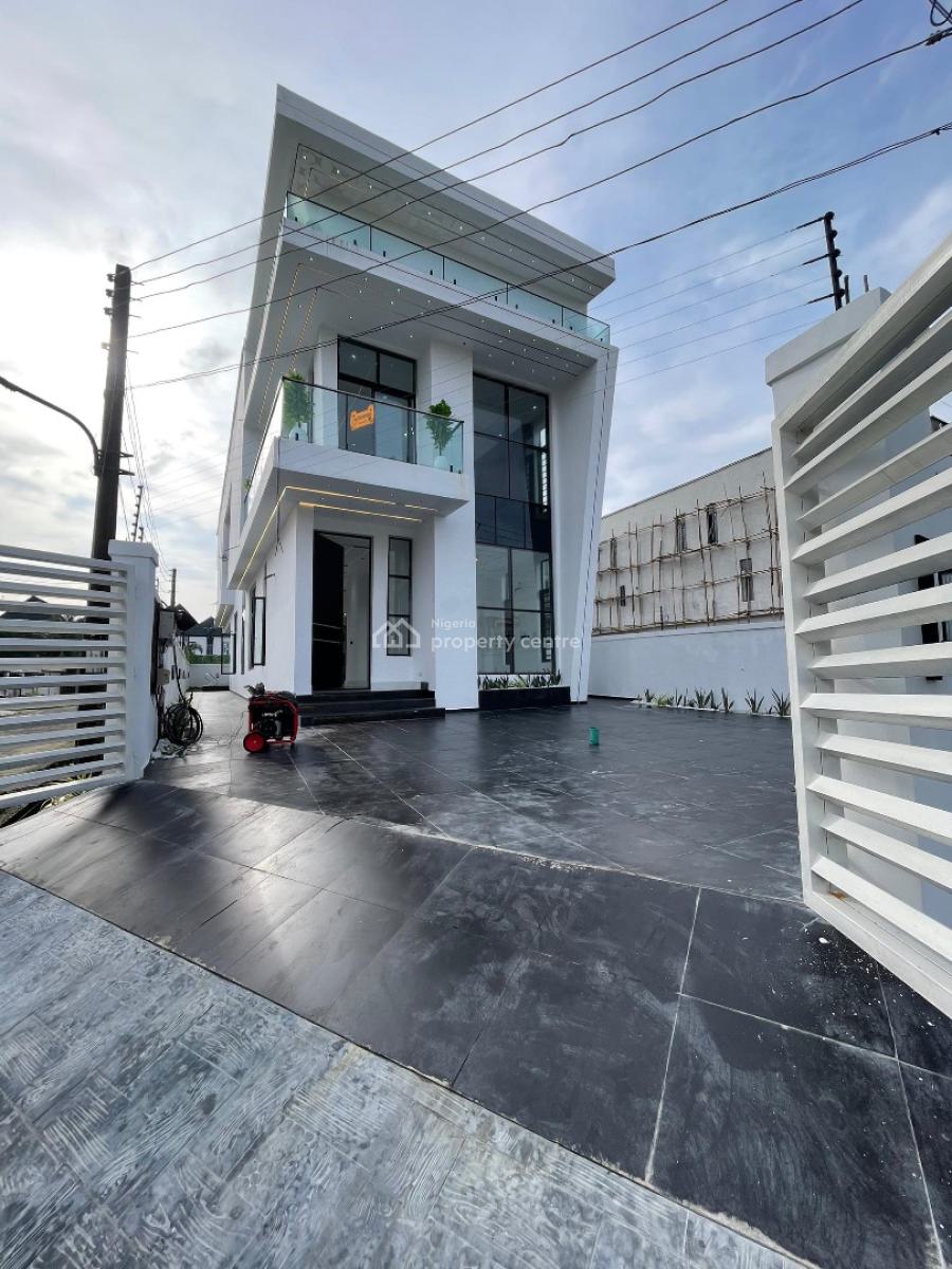 Spacious Premium 5 Bedroom Fully Detached Duplex with Bq & Swimming Po, Chevron Toll, Lekki, Lagos, Detached Duplex for Sale