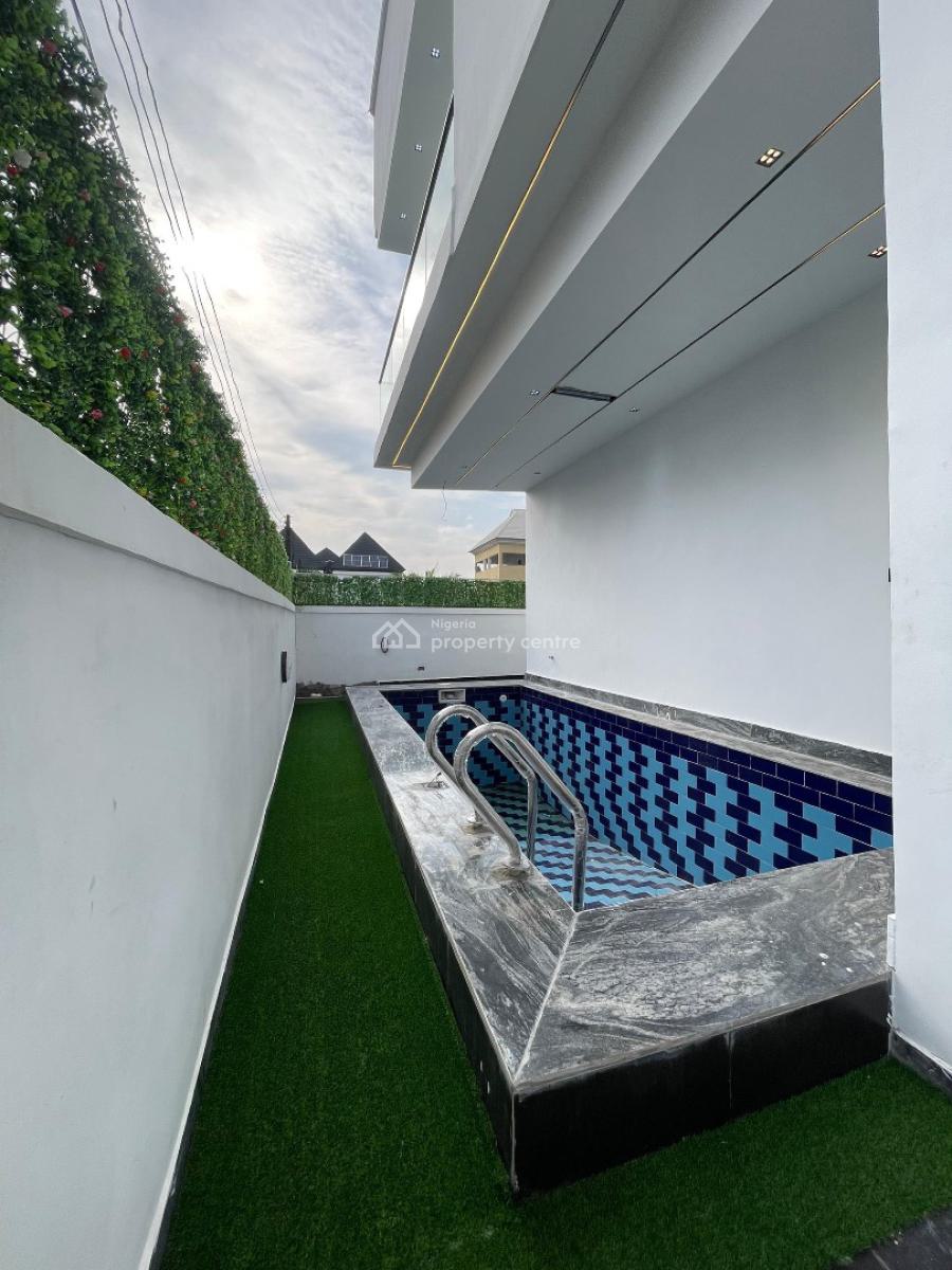 Spacious Premium 5 Bedroom Fully Detached Duplex with Bq & Swimming Po, Chevron Toll, Lekki, Lagos, Detached Duplex for Sale