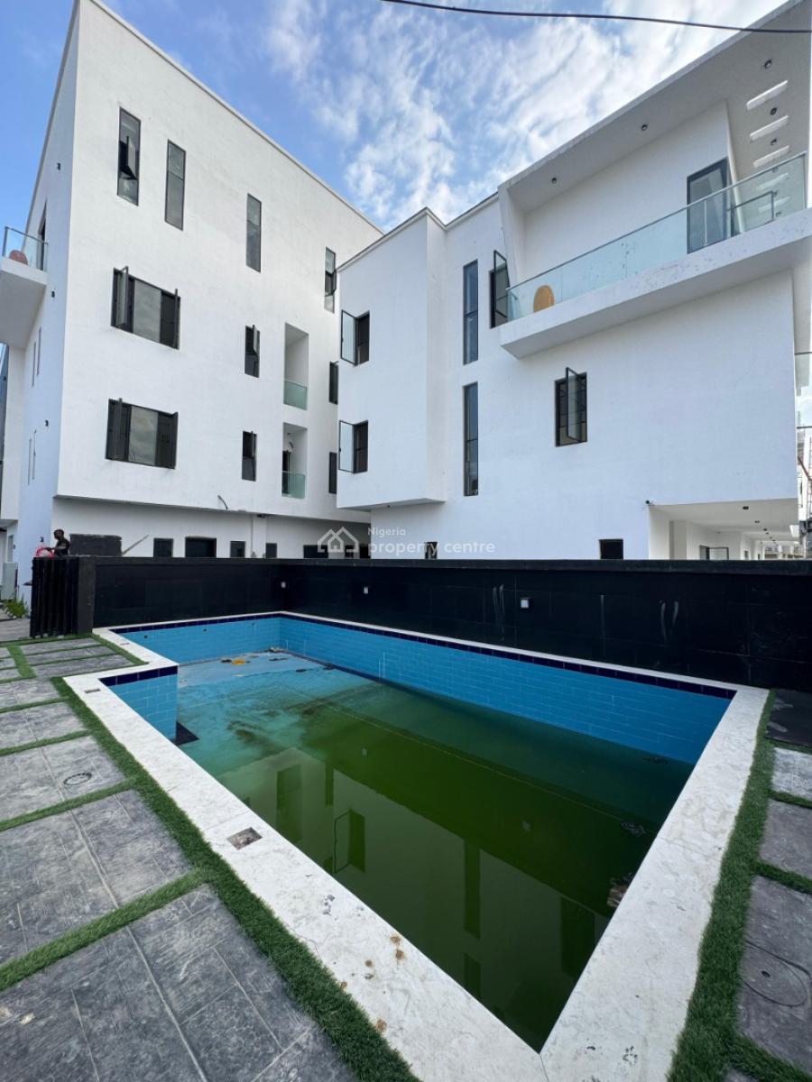 Capacious  4 Bedroom Townhouse with Bq, Communal Pool & Gym., Ikate, Lekki, Lagos, Terraced Duplex for Sale