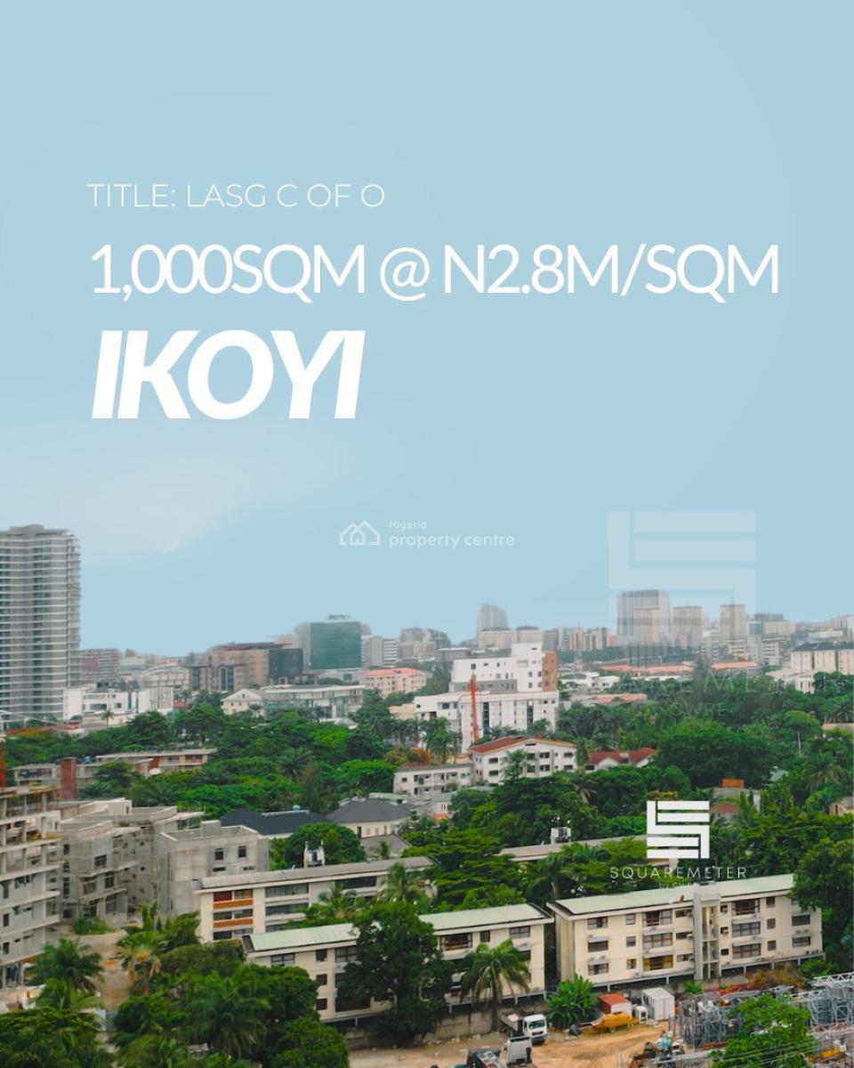 Lovely 1000sqm Land Available, Alexander Road, Ikoyi, Lagos, Residential Land for Sale