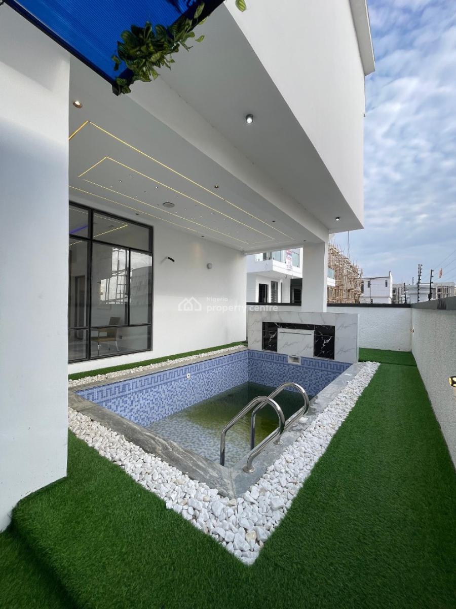 Luxurious 5 Bedroom Fully Detached Duplex with Pool and Bq, Ajah, Lagos, Detached Duplex for Sale
