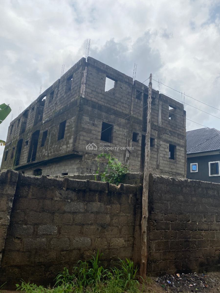 2 Bedroom Block of Flats with a 2 Bedroom Bungalow Bq (unfinished), Orji Off Okigwe Rd, Owerri North, Imo, Block of Flats for Sale