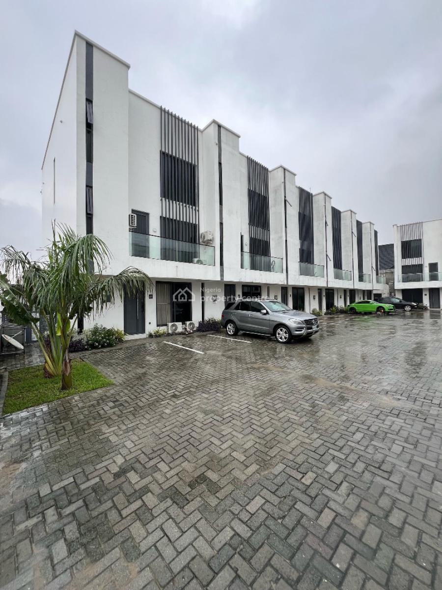 Beautiful Four (4) Bedroom Terraced Duplex with Bq, Less Than 5 Minutes Drive From Elegushi Beach, Nike Art Gallery, Ikate, Lekki, Lagos, Terraced Duplex for Sale