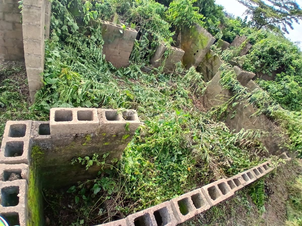 Well Located Half Plot of Land with a 3bedroom Foundation, Ademilokun Area 2 Road, Aroro Kole, Arulogun, Ojoo, Ibadan, Oyo, Residential Land for Sale