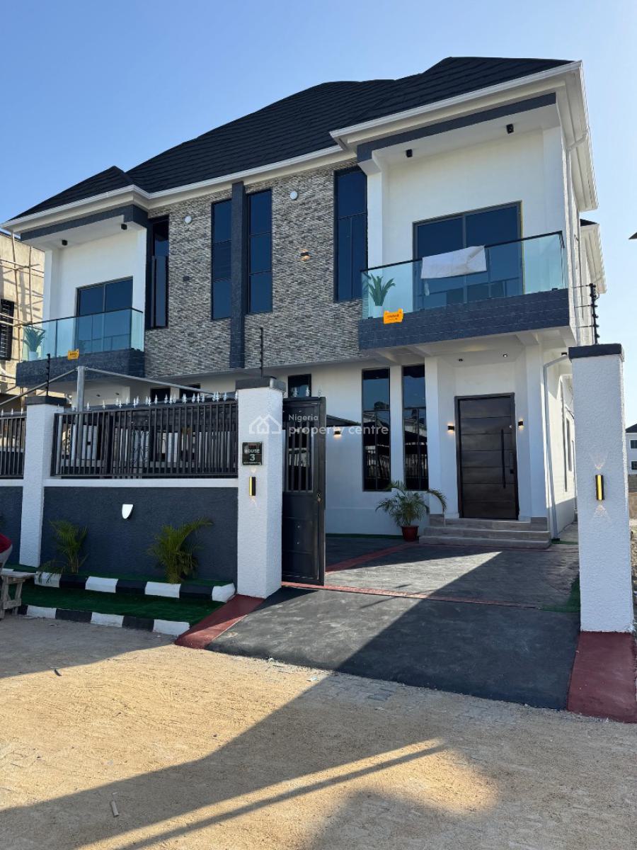Stunning 4-bedroom Semi-detached Duplex with Bq, Ikota, Lekki, Lagos, Semi-detached Duplex for Sale