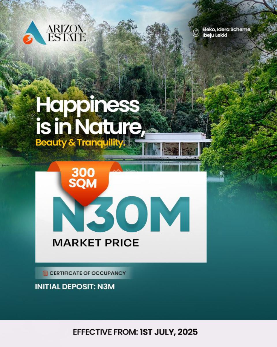 Dont Just View, Call and Secure Land Here with C of O, Behind Pan Atlantic University, Eleko, Ibeju Lekki, Lagos, Residential Land for Sale
