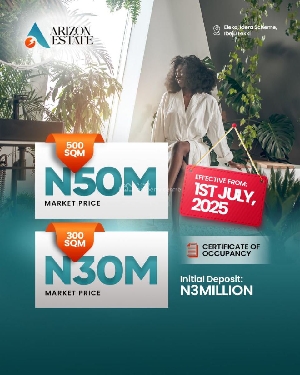 Dont Just View, Call and Secure Land Here with C of O, Behind Pan Atlantic University, Eleko, Ibeju Lekki, Lagos, Residential Land for Sale