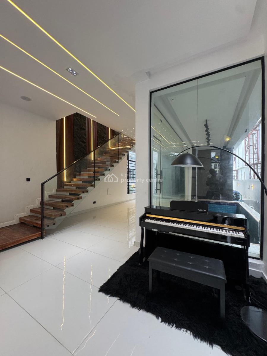 Contemporary 5-bedroom Fully Detached Duplex with Pool & Bq, Ikota, Lekki, Lagos, Detached Duplex for Sale