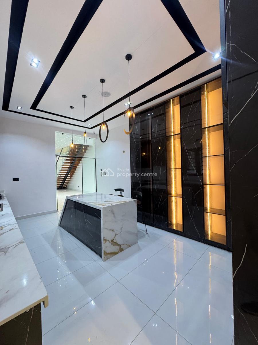 Contemporary 5-bedroom Fully Detached Duplex with Pool & Bq, Ikota, Lekki, Lagos, Detached Duplex for Sale
