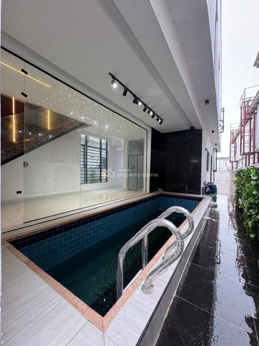 Contemporary 5-bedroom Fully Detached Duplex with Pool & Bq, Ikota, Lekki, Lagos, Detached Duplex for Sale