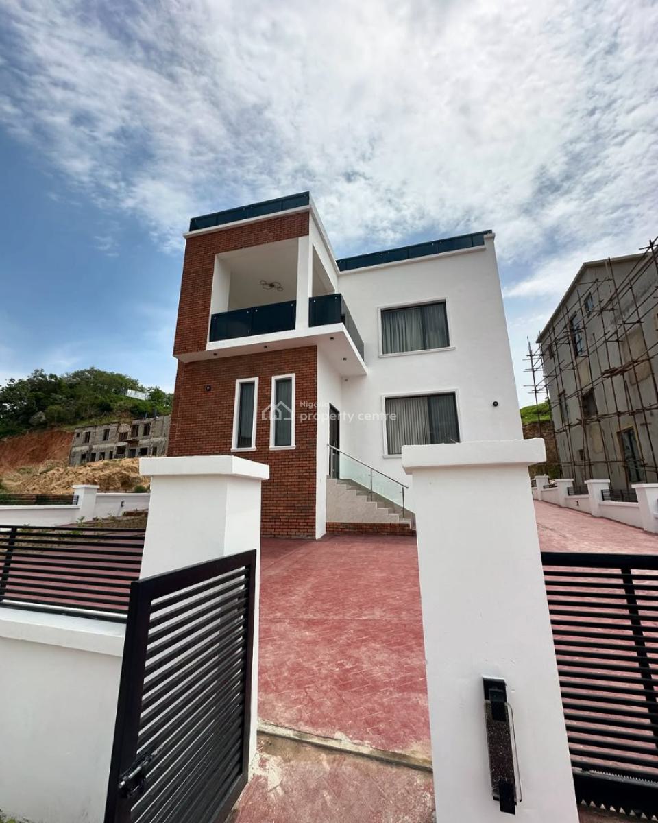 Brand New 4 Bedrooms Detached Duplex, with Rooftop Lounge and Bq, Guzape District, Abuja, Detached Duplex for Sale
