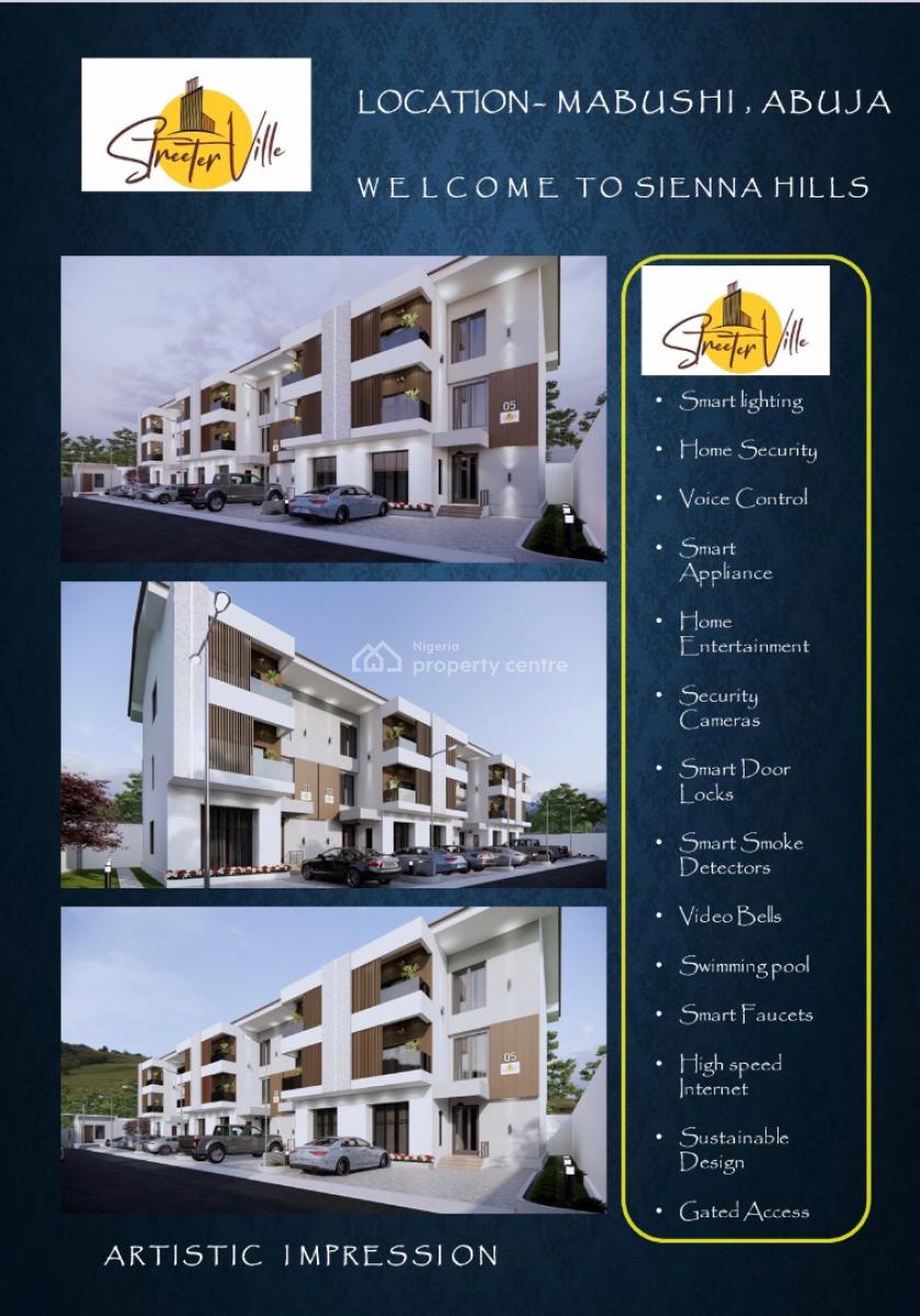 5 Bedroom Terrace, Aym Shafa, Mabushi, Abuja, Terraced Duplex for Sale